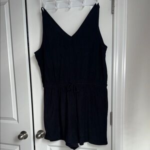 Old navy terrycloth Black Sleeveless Romper size XXL